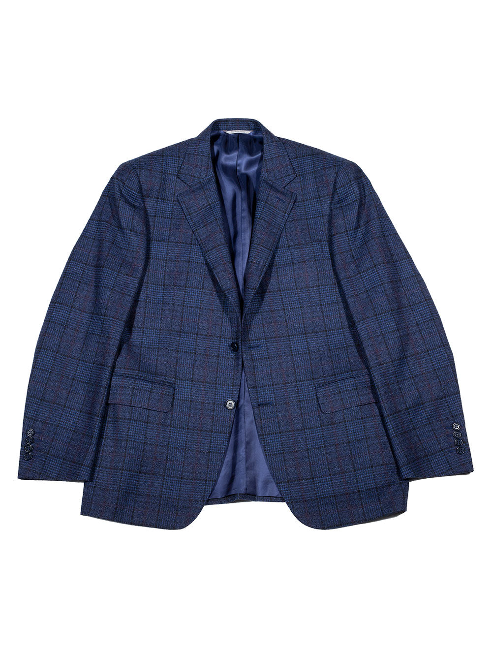 Canali Overcheck Jacket Blue MI