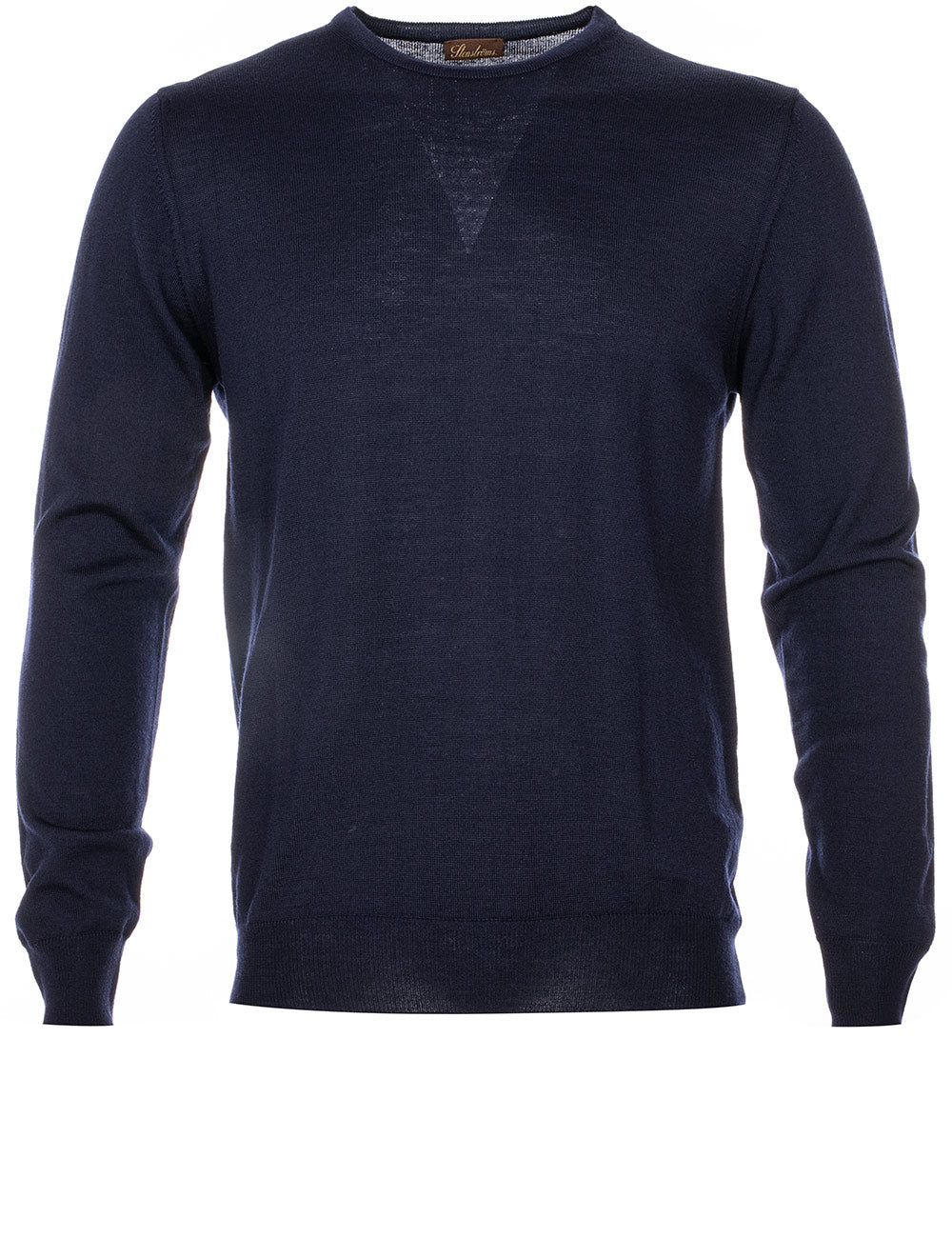 Stenstroms Navy Merino Wool Sweater With Patches MI