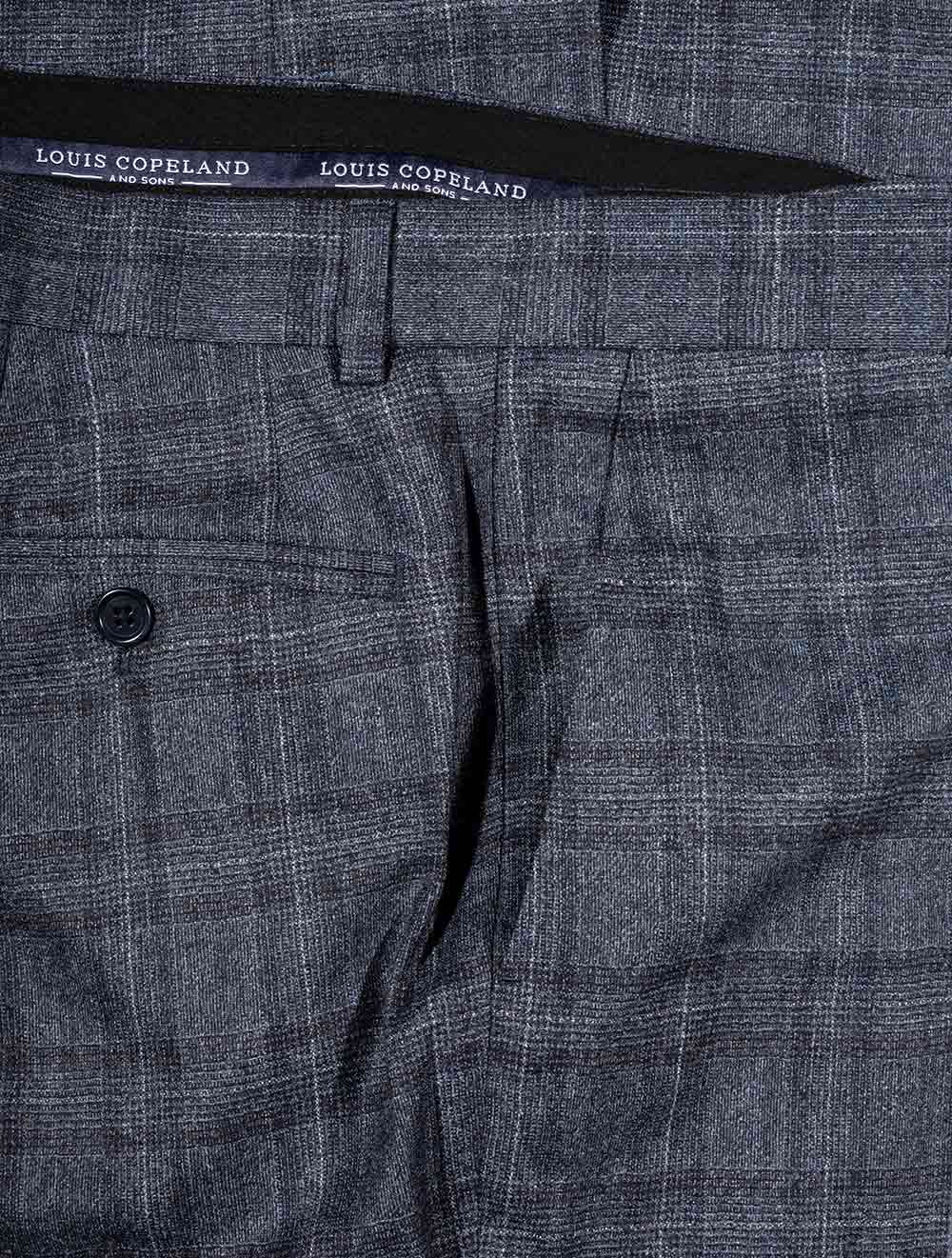 Louis Copeland Check Trouser Blue AI3