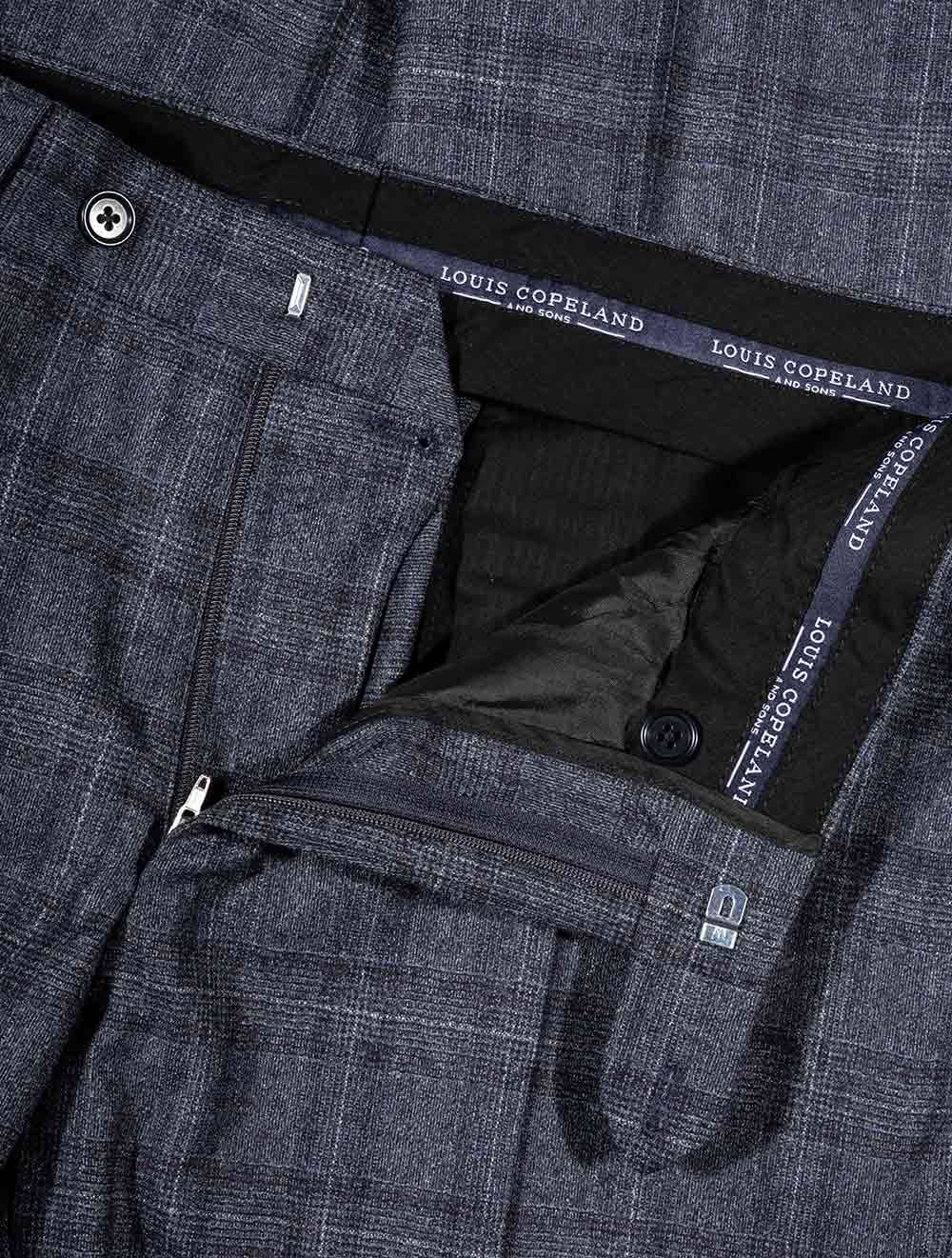 Louis Copeland Check Trouser Blue AI4