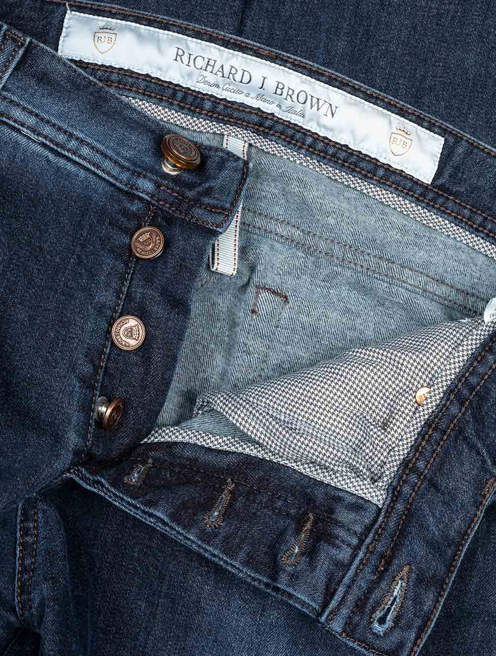 Richard J Brown Blue Denim Cashmere Jeans Blue AI4