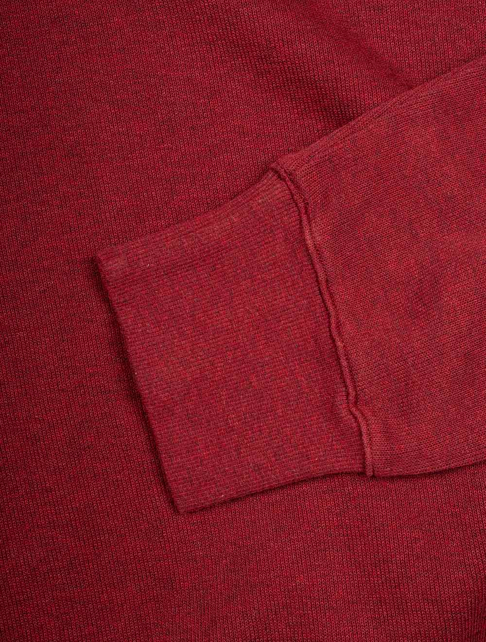 Gant Sacker Rib Half Zip Burgundy Melange AI3