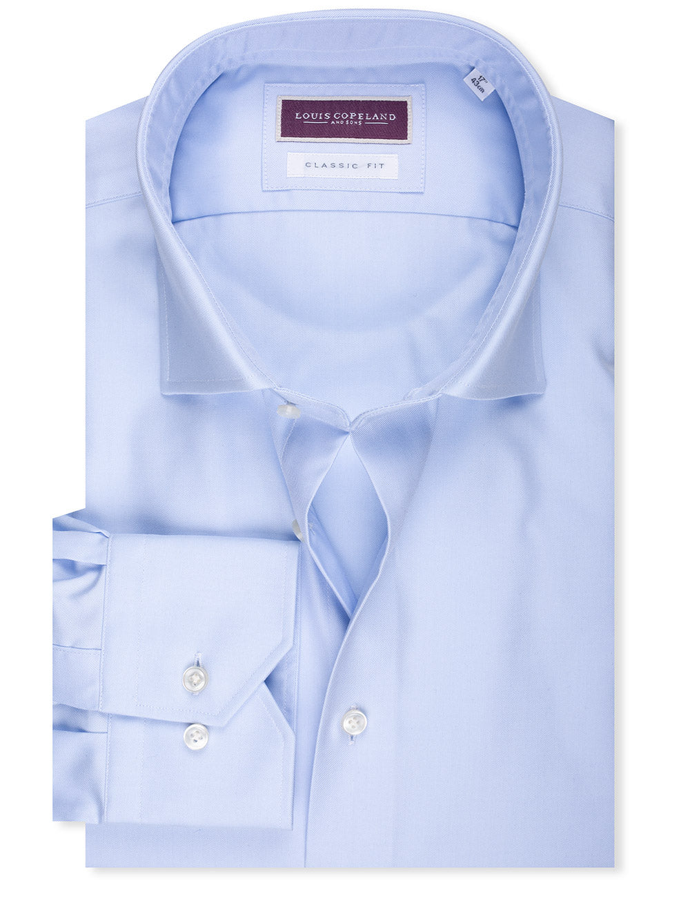 Louis Copeland Classic Fit Thomas Mason Shirt Blue MI