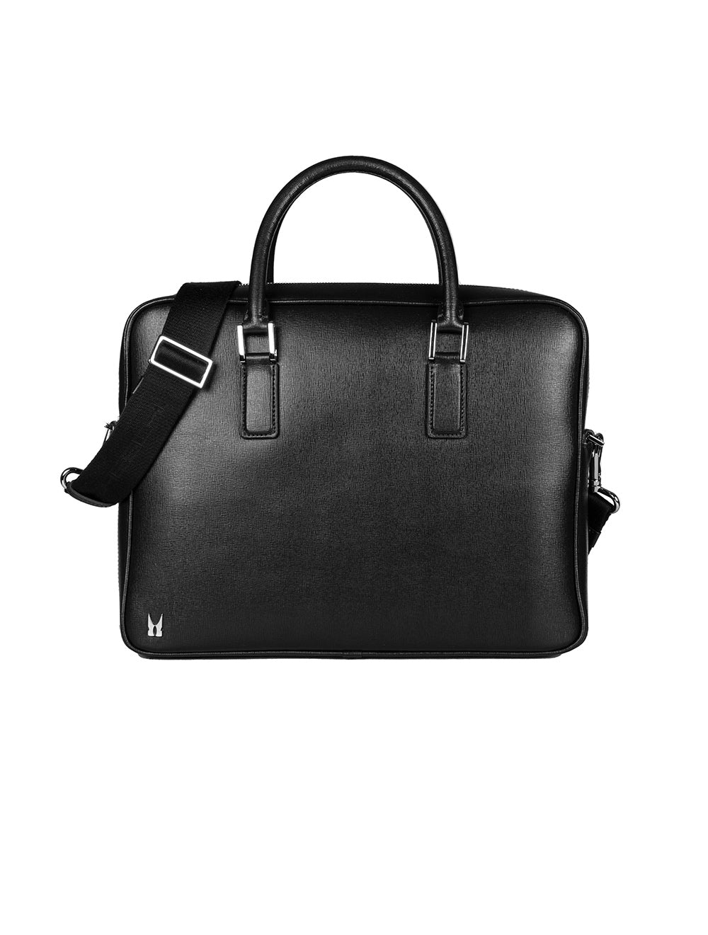 Moreschi Calfskin Laptop Bag Black MI