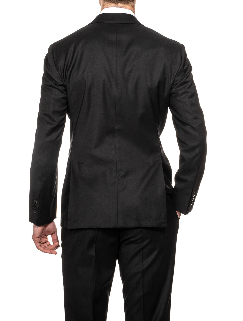 Louis Copeland Plain Suit Black AI1