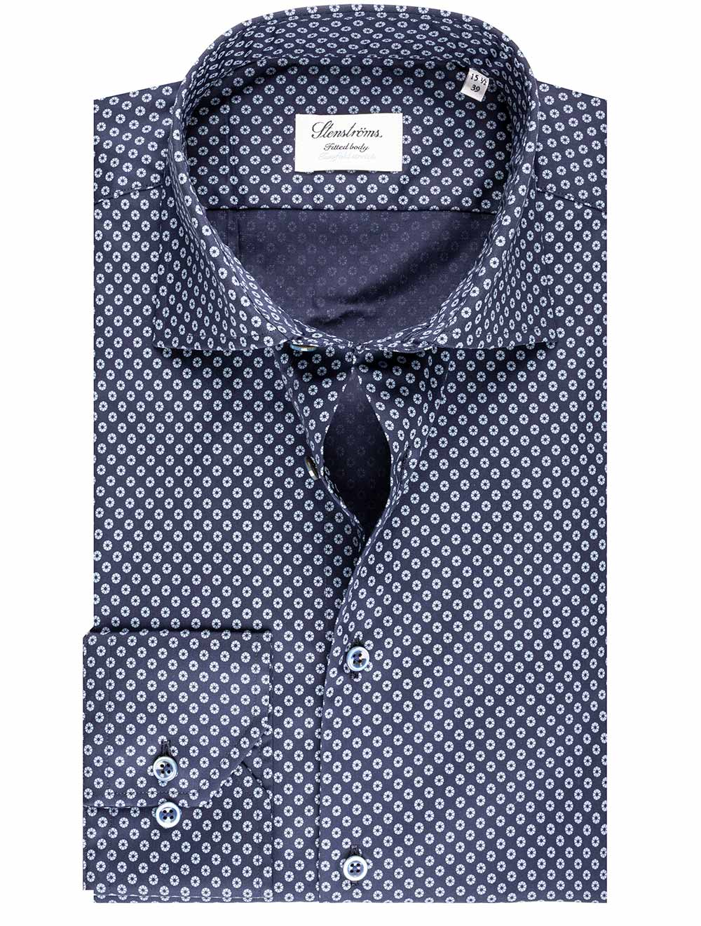 Stenstroms Pinwheel Shirt Navy MI