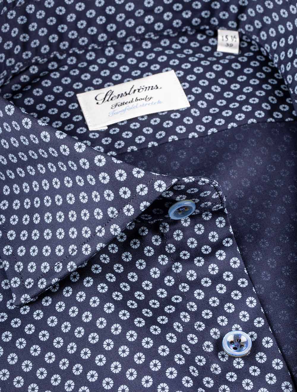 Stenstroms Pinwheel Shirt Navy AI1