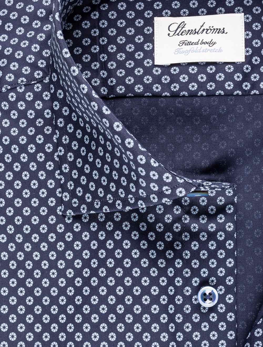 Stenstroms Pinwheel Shirt Navy AI2