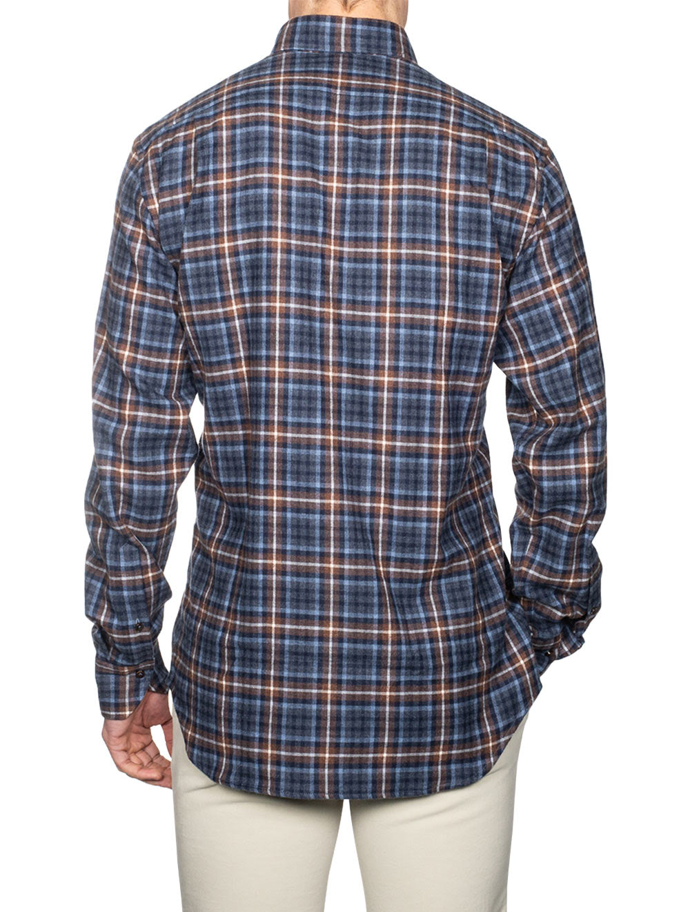 Stenstroms Checked Flannel Shirt Brown AI2