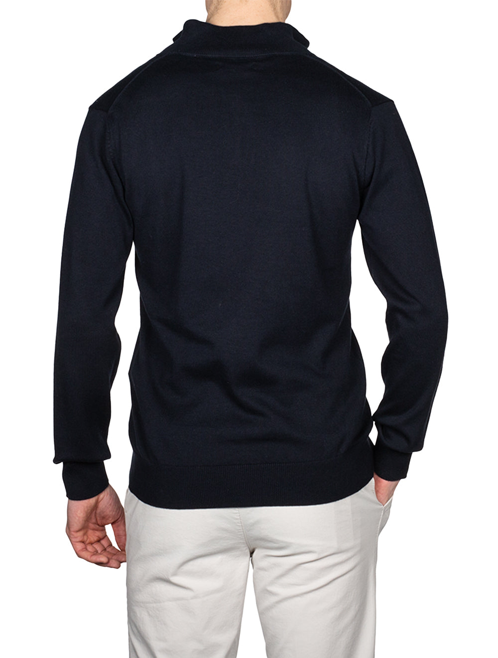 Gant Classic Cotton Half Zip Evening Blue AI2