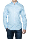 GANT Regular Fit Micro Paisley Oxford Shirt Capri Blue