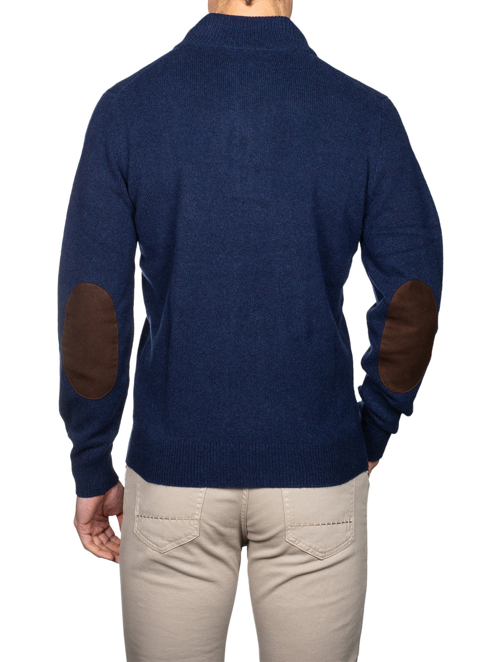 Barbour Essential Patch Half Zip Deep Blue AI2