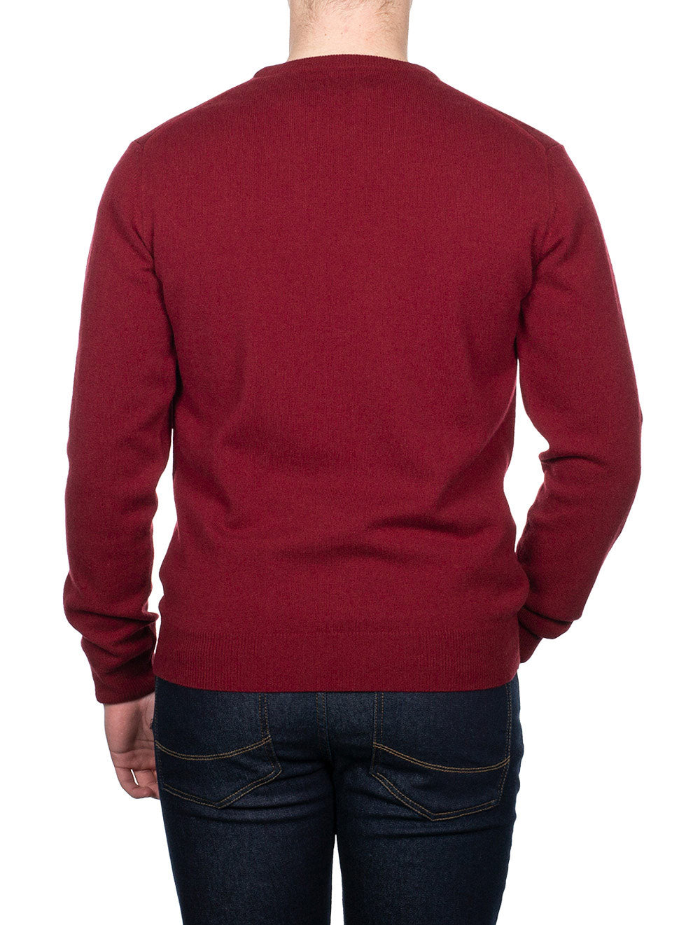 Gant Super Fine Lambswool Crew Neck Sweater Port Red AI2