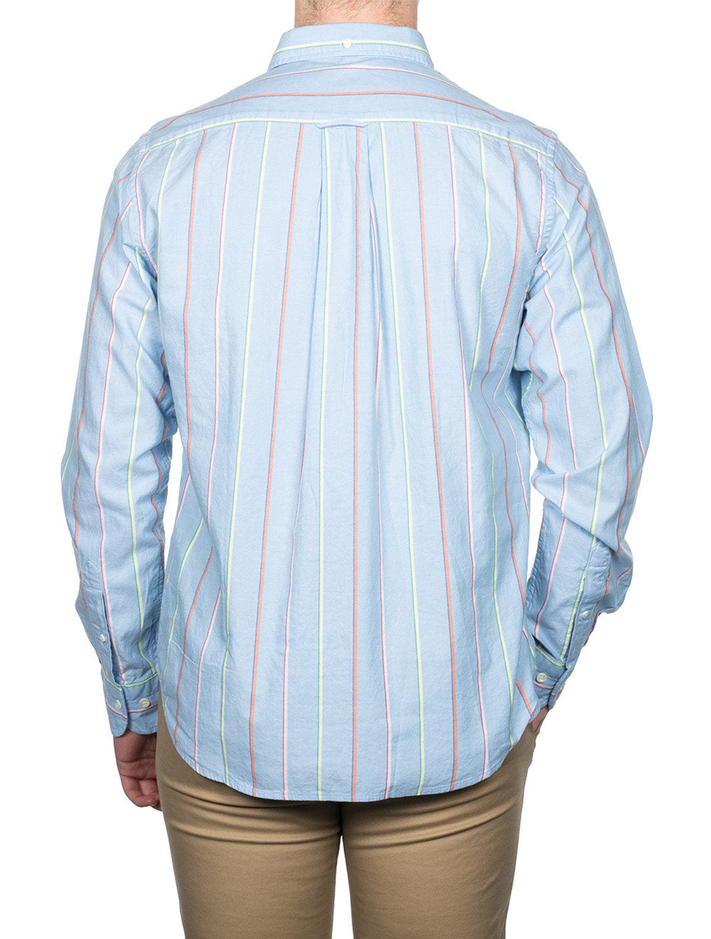 Regular Fit Striped Archive Oxford Shirt Capri Blue