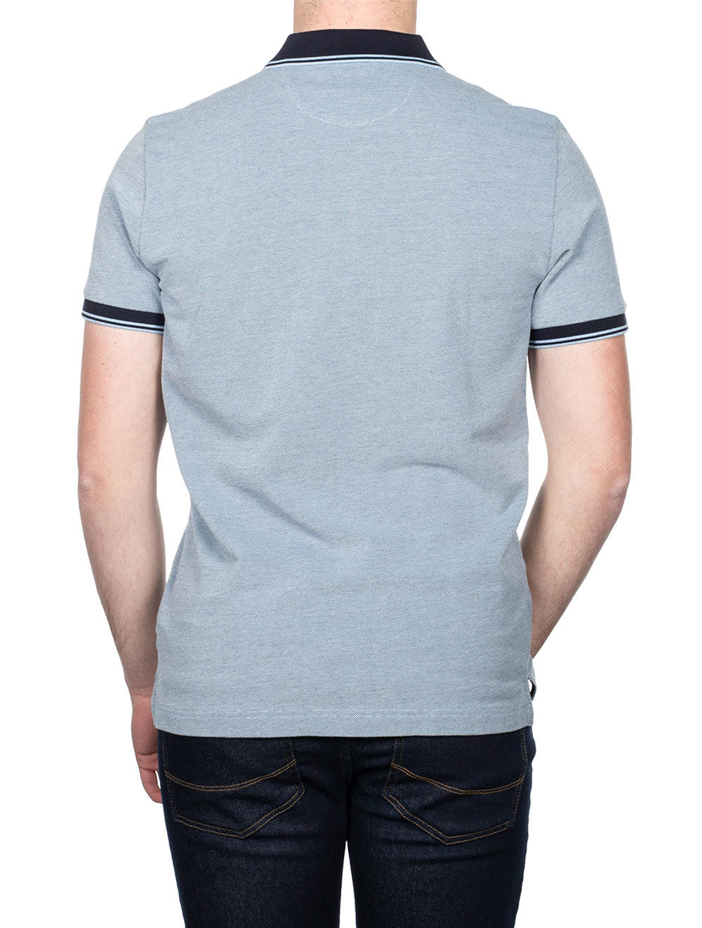 Gant 4-colour Oxford Pique Shortsleeve Gentle Blue AI2