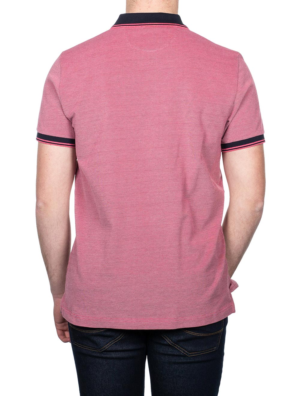 4 colour Oxford Pique Shortsleeve Rugger Magenta Pink