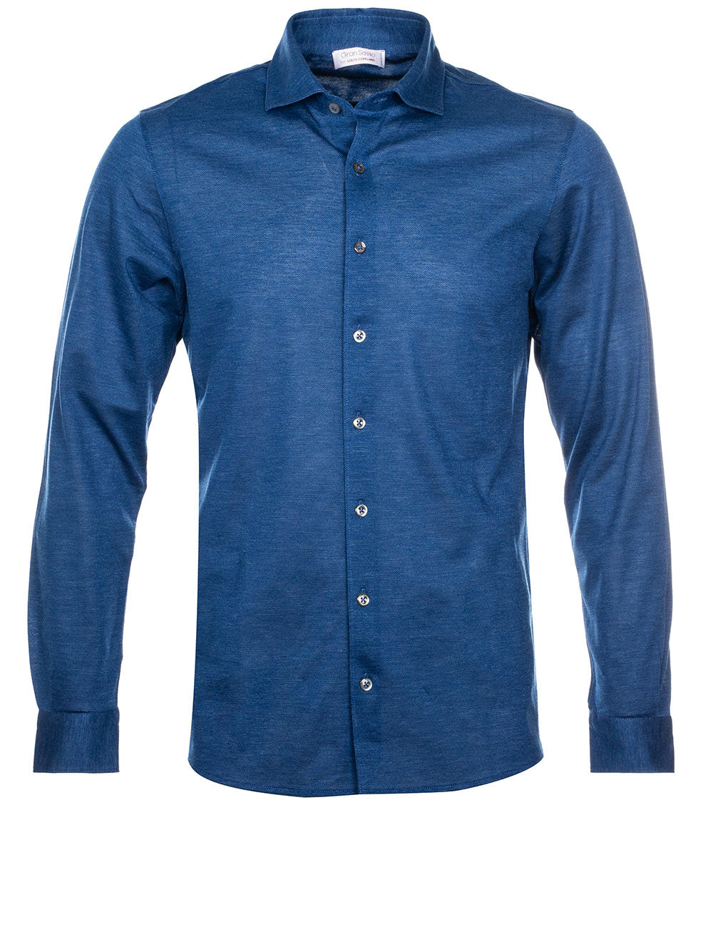 Gran Sasso Pique Shirt Blue MI