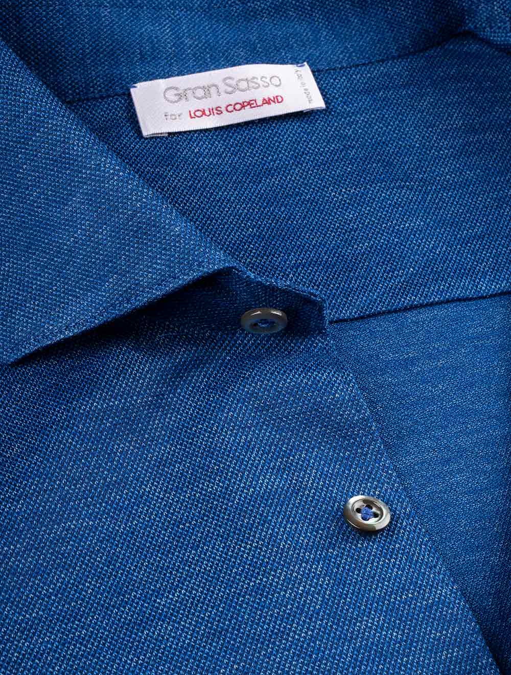 Gran Sasso Pique Shirt Blue AI2