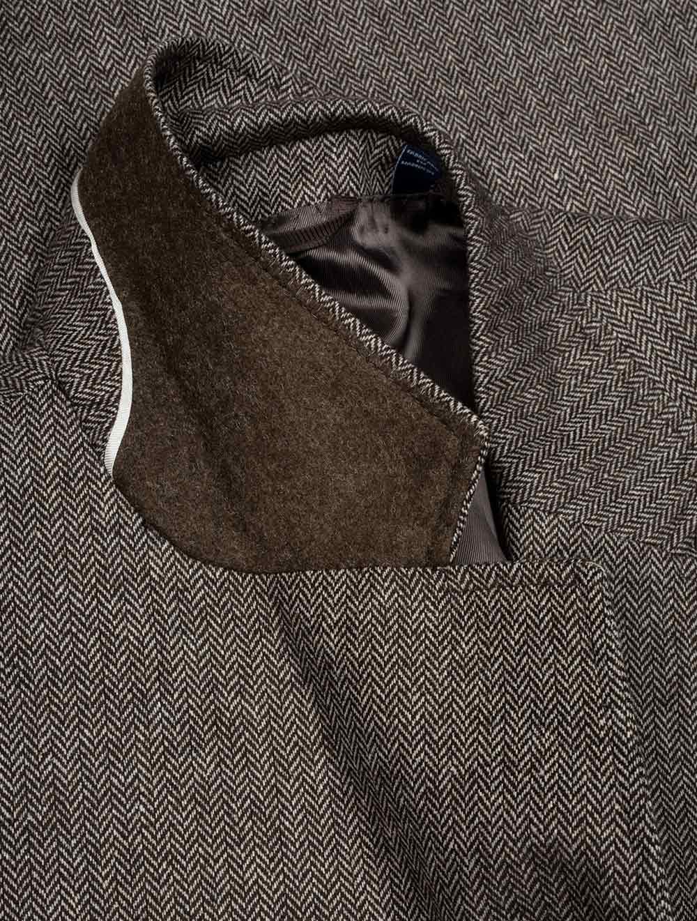 Gant Herringbone Blazer Delicioso Brown AI2