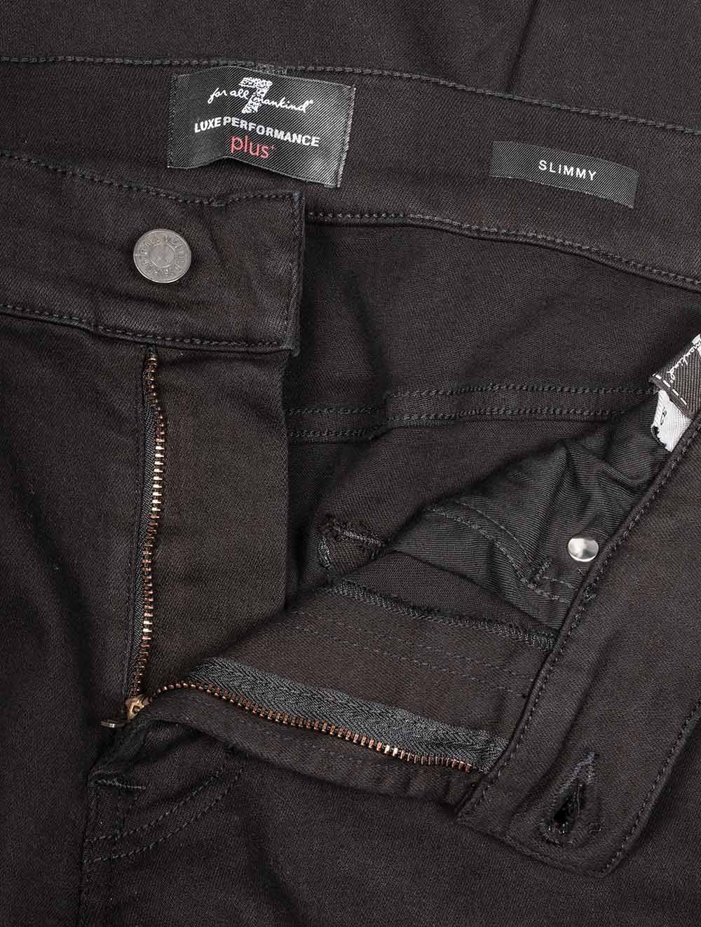 Seven Mankind Slimmy Five Pocket Trousers Black AI3