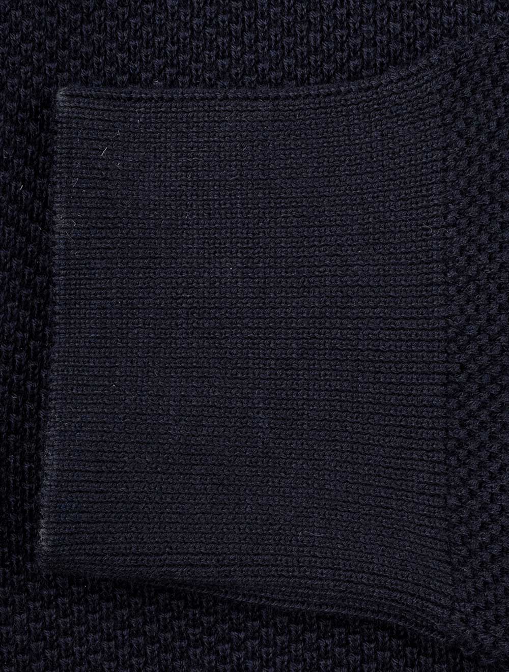 Cotton Piqué Polo Sweater Evening Blue