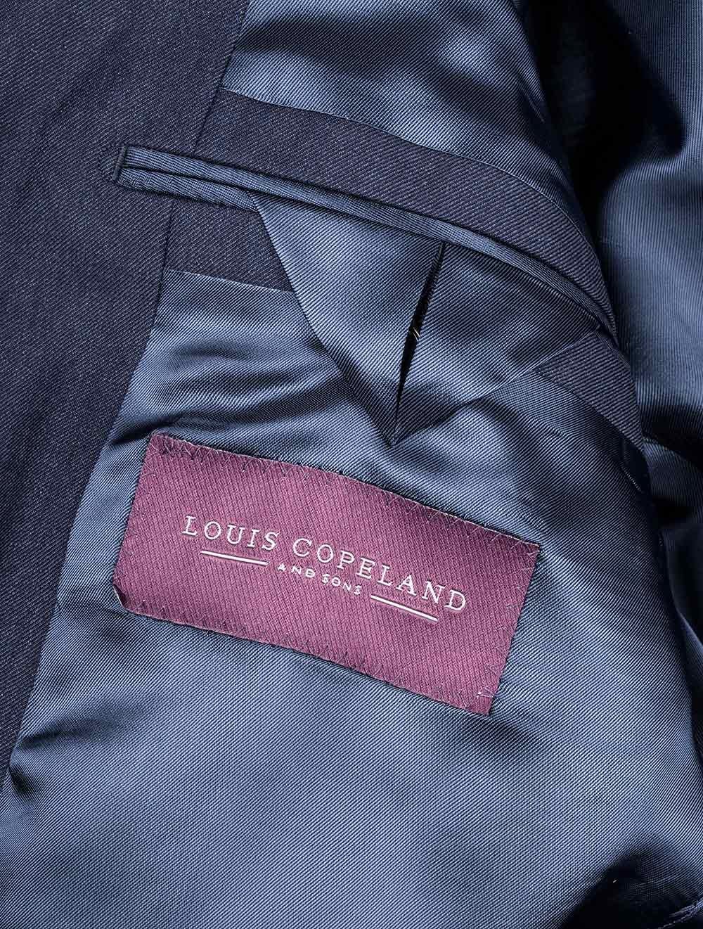 Louis Copeland Blue Classic Fit Suit Hamptons Blue AI3