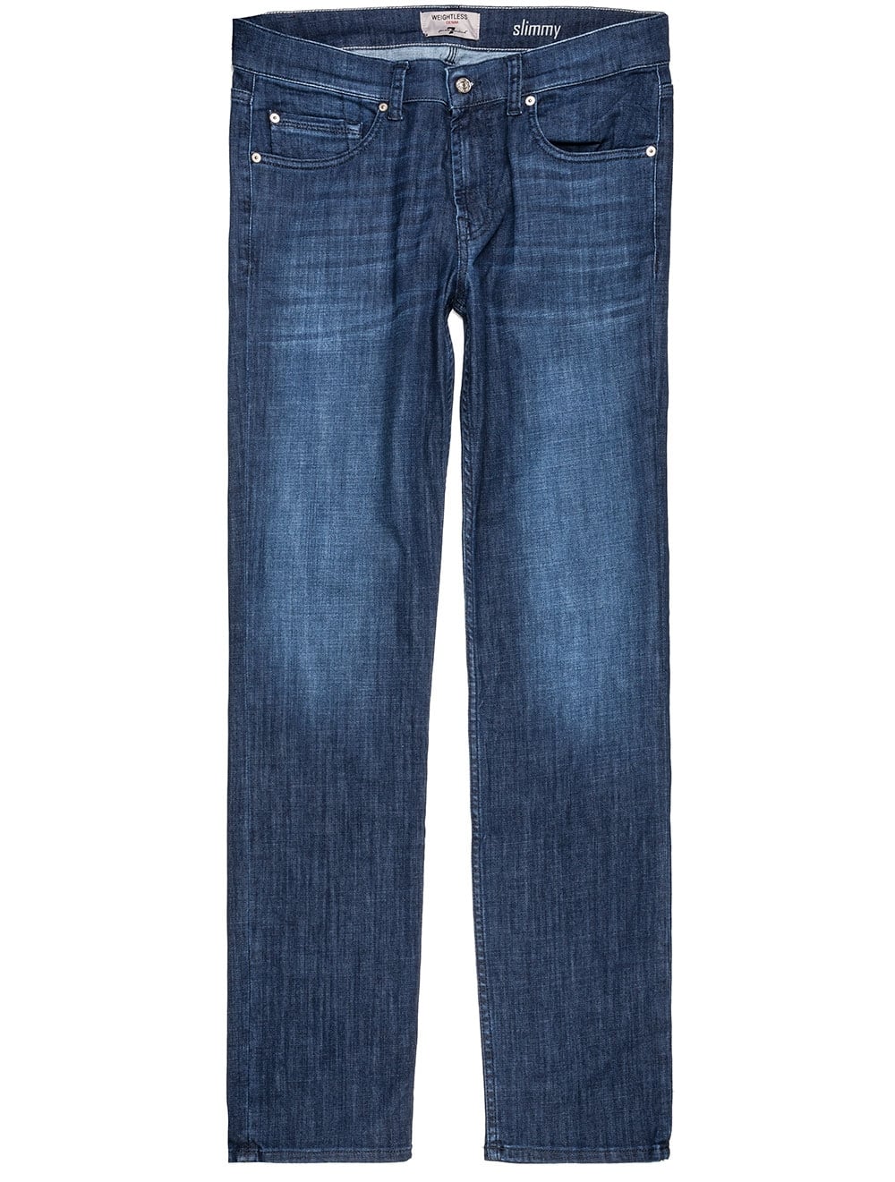 Seven Mankind Slimmy Weightless Washed Denim Jeans Blue MI