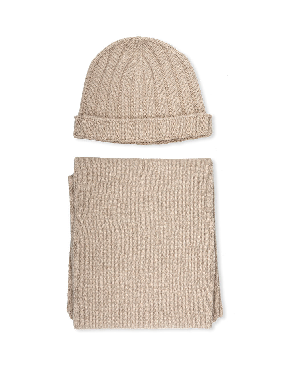 Louis Copeland Luxury Hat & Scarf Gift Set Beige AI2