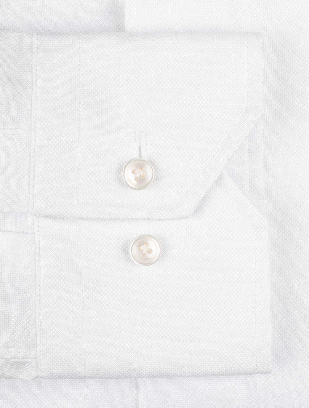 Slim Fit Pinpoint Shirt-White