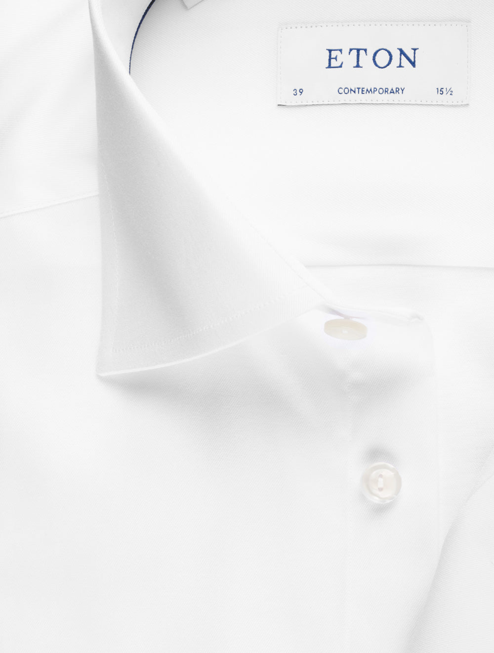 Eton Plain Contemporary Fit Shirt White