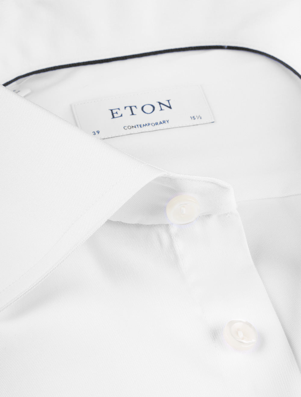 Eton Plain Contemporary Fit Shirt White