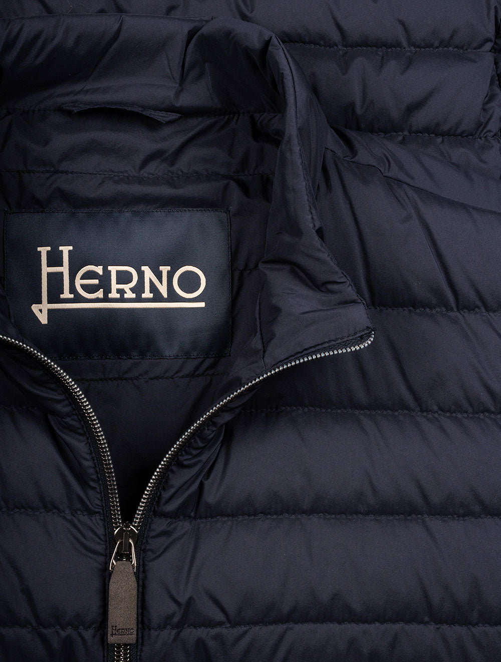 Herno Blue Woven Gilet