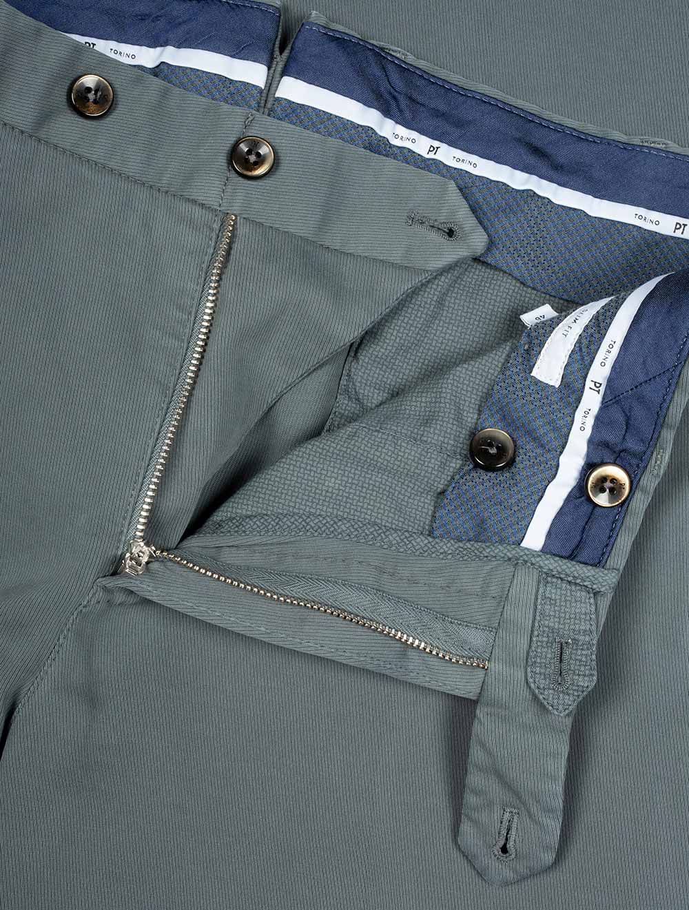 Pt01 Stretch Cotton Chinos Grey AI5